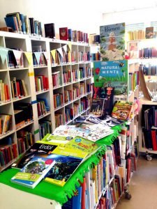 Die grüne Ecke der Schulbibliothek