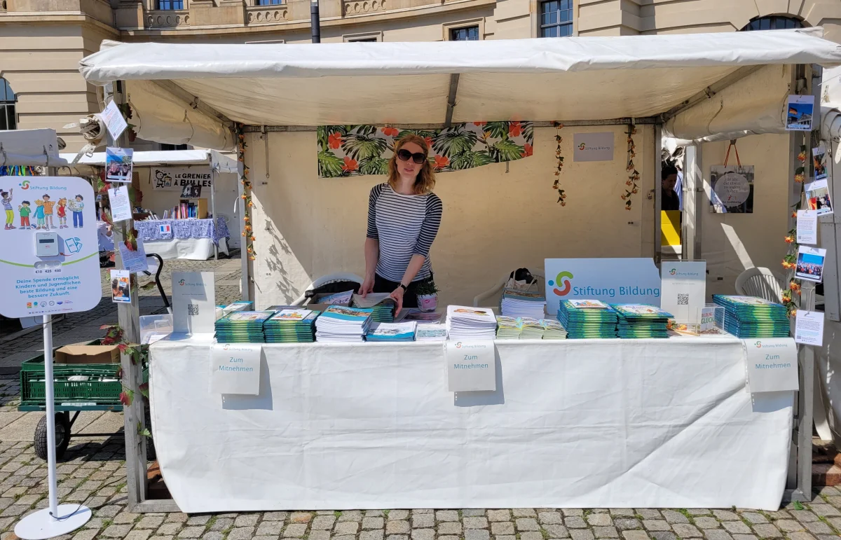 BerlinerBucherfest2024 Stand der Stiftung Bildung auf dem Berliner Bücherfest 2024