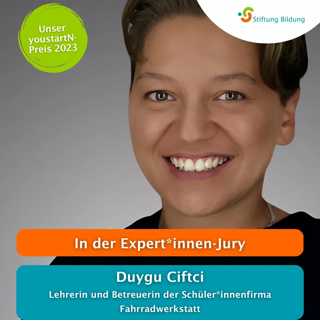 Duygu_Jury Duygu Ciftci - Jury für den youstartN-Preis 2023