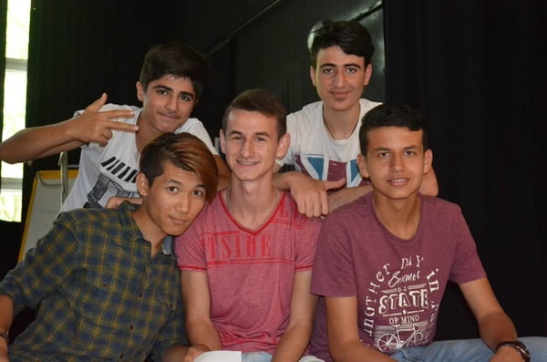 Stiftung Bildung fördert. Foto Teilnhmer HipHop Dreilinden-Gymnasium