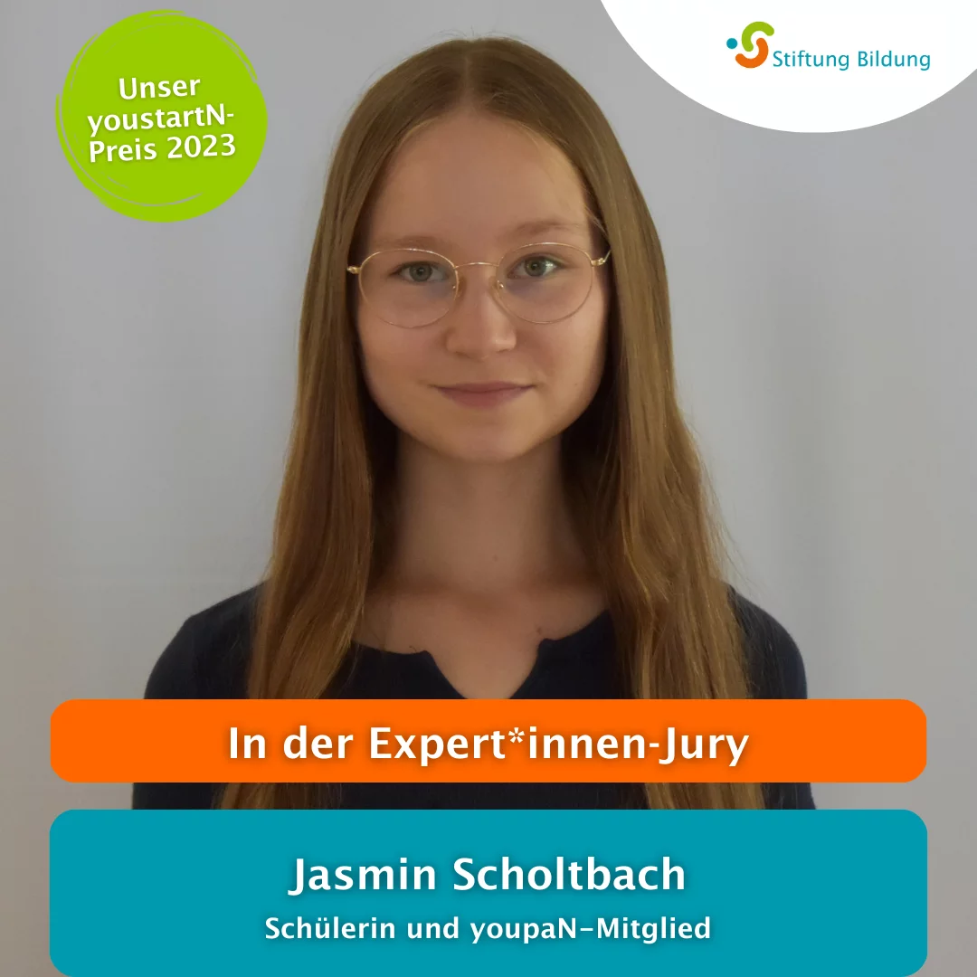 Jasmin_Jury Jasmin Scholtbach - Jury für den youstartN-Preis 2023