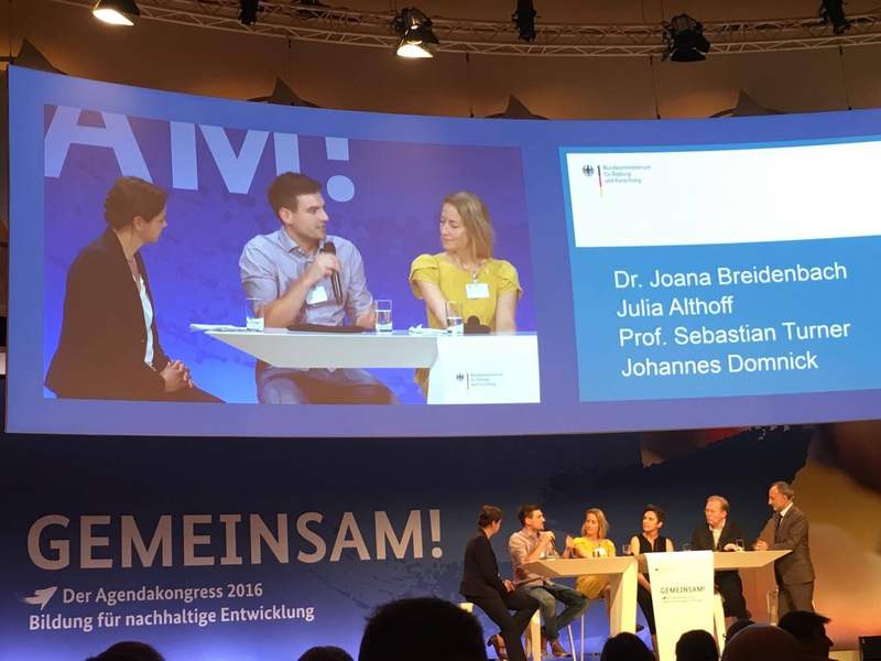 Bild von Johannes Domick auf dem BNE-Agendakongress - Beteiligung