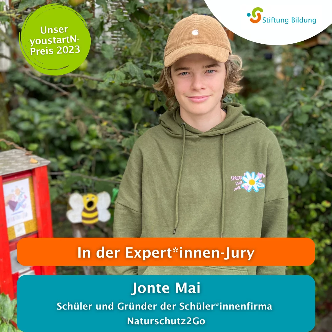 Jonte_Jury Jonte Mai - Jury für den youstartN-Preis 2023