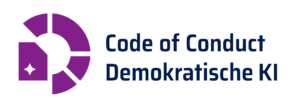 Logo des Code of Conduct Demokratische KI