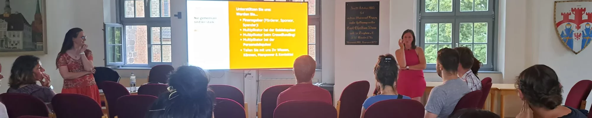 Projekt "Ein Mensch - eine Stimme!" - Nominiert für den Förderpreis 2024 - Slide