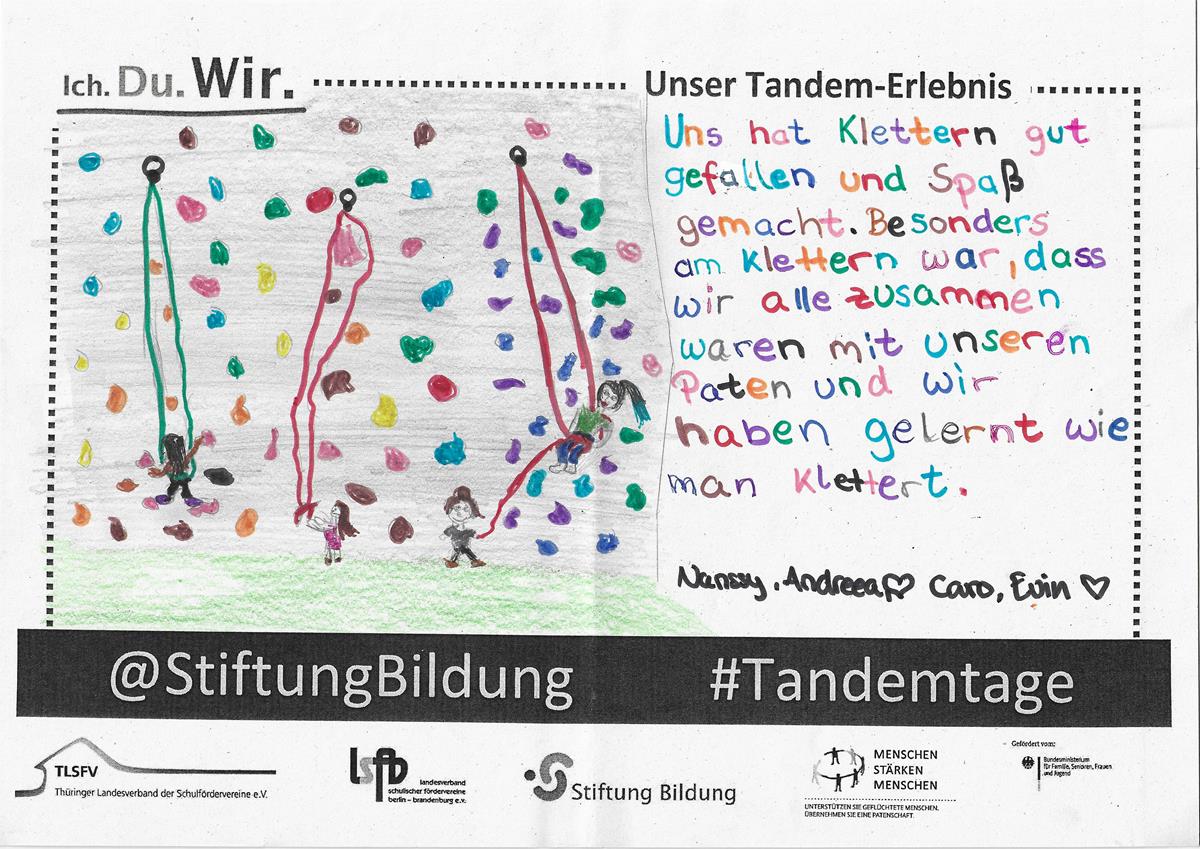 Impressionen aus dem Tandemalltag - Gemaltes Bild