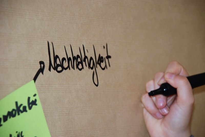 Ausbildung Projektcoaches - Tafel mit Schrift