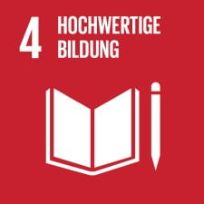 SDG-icon-DE-04 UN-Nachhaltigkeitsziel "Hochwertige Bildung" (c) UN