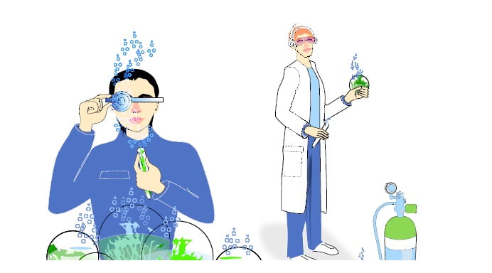 Zeichnung aus dem School Future Lab - gefördert von der Stiftung Bildung