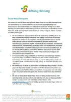 Social Media Netiquette der Stiftung Bildung - Vorschaubild