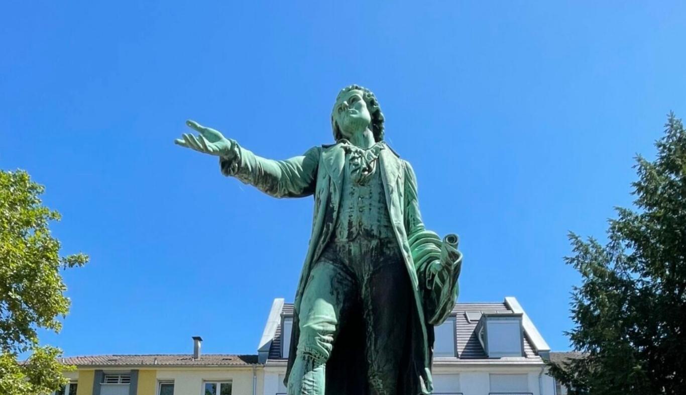 Statue Friedrich Schillers in Mannheim