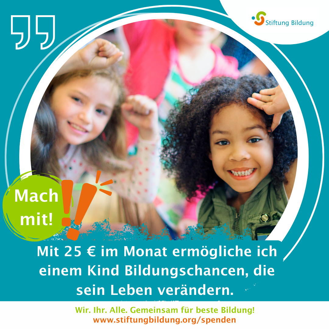 StiftungBildung_Spenden-Vorlage_1_Unternehmen Social Media Vorlage der Stiftung Bildung zur Verwendung - 1 - Unternehmen