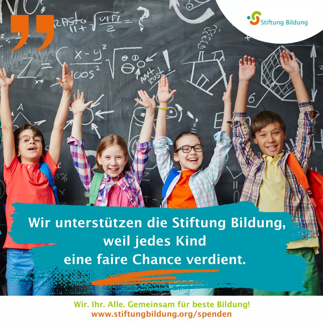 StiftungBildung_Spenden-Vorlage_2_Unternehmen Social Media Vorlage der Stiftung Bildung zur Verwendung - 2 - Unternehmen