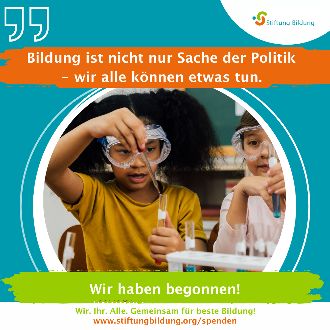 StiftungBildung_Spenden-Vorlage_3_Unternehmen Social Media Vorlage der Stiftung Bildung zur Verwendung - 3 - Unternehmen