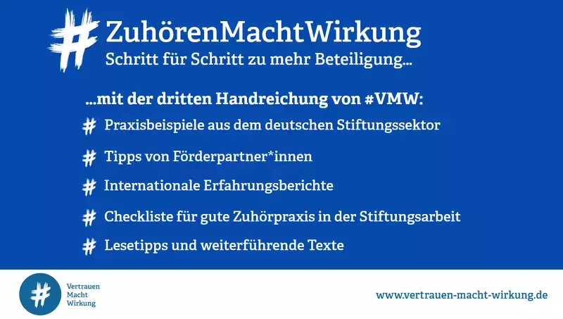 Dritte Handreichung der Initiative Vertrauen Macht Wirkung