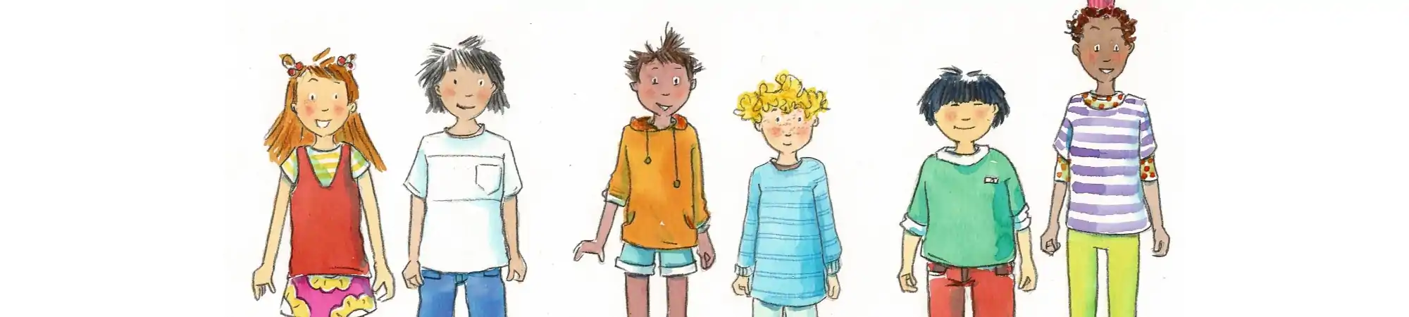 Comic-Protagonisten aus dem Buch Pixi Chancenpatenschaften